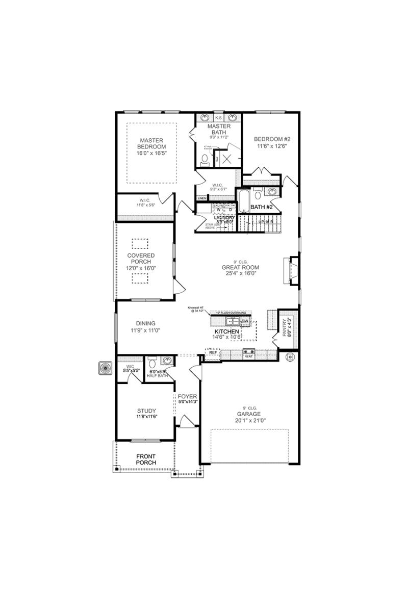 First floor of the available Newbury with Bonus home at Echols Farm in Hiram GA